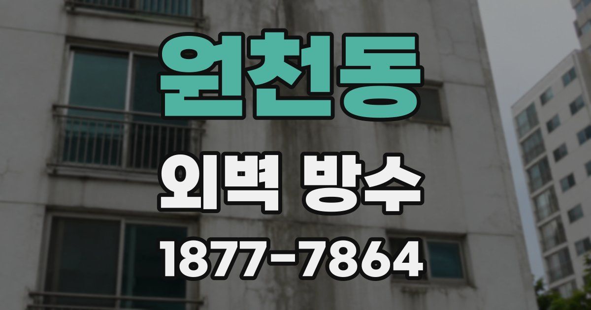 원천동 외벽 방수