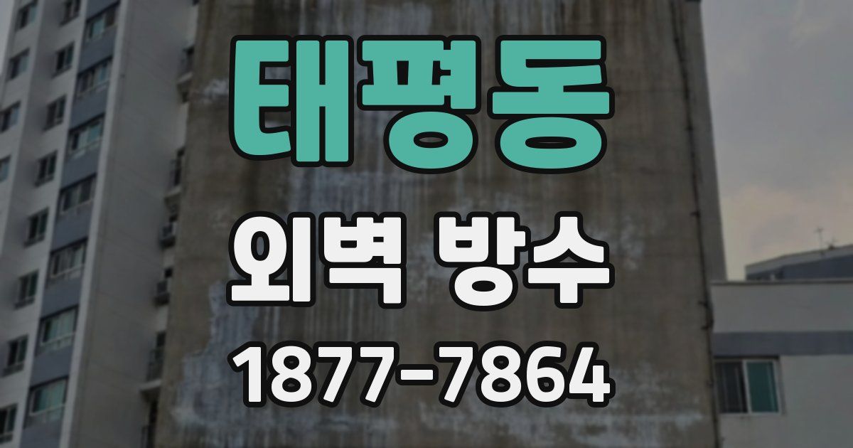 태평동 외벽 방수