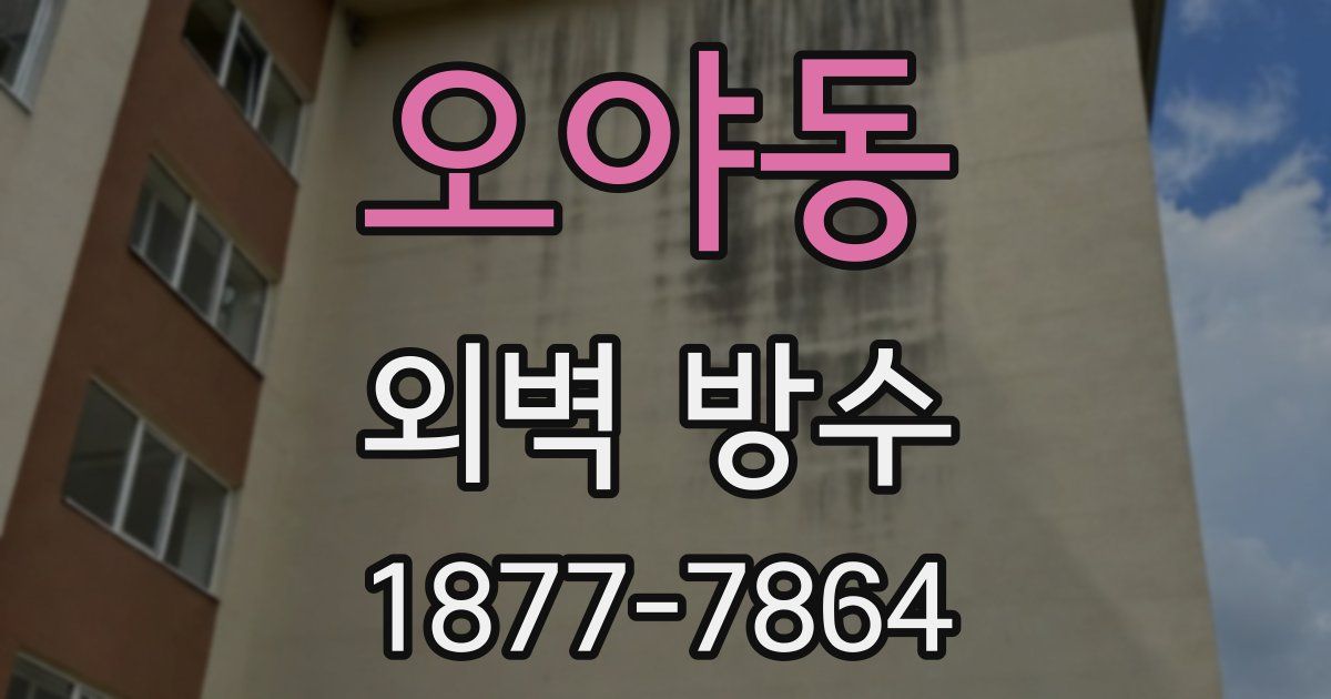 오야동 외벽 방수