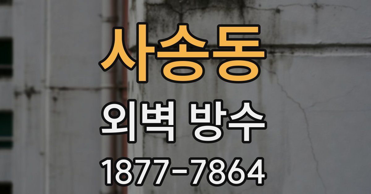 사송동 외벽 방수