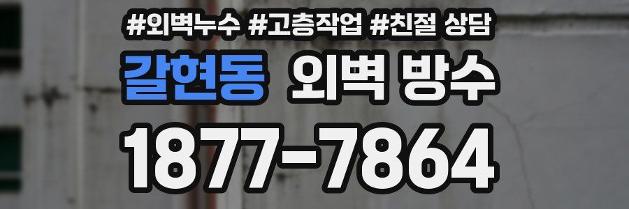 갈현동 외벽 방수