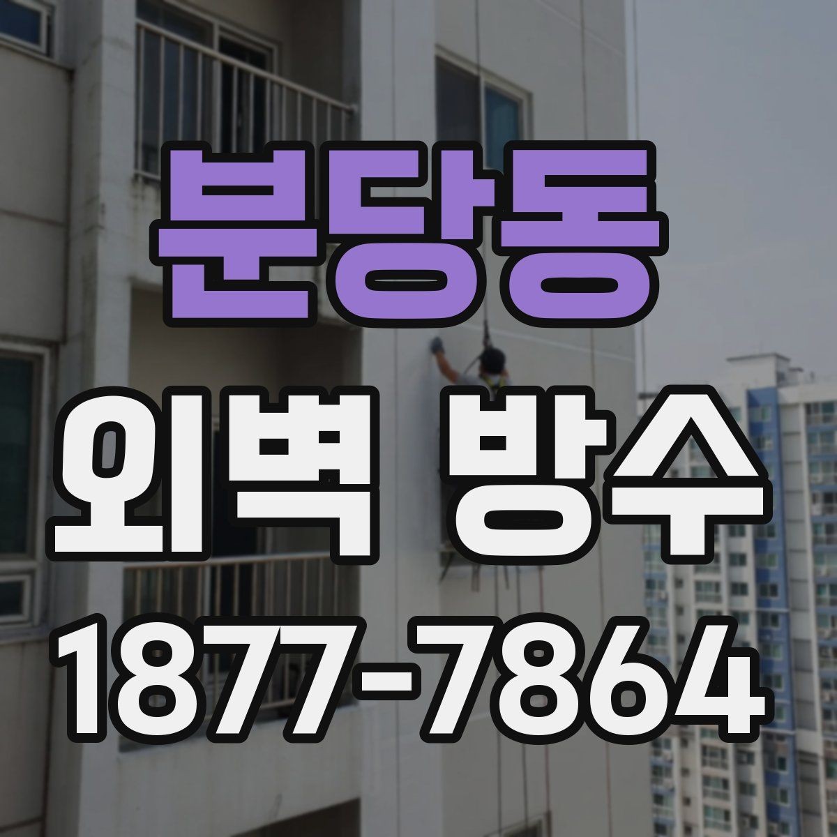 분당동 외벽 방수 전 크랙 상태를 살펴보는 법