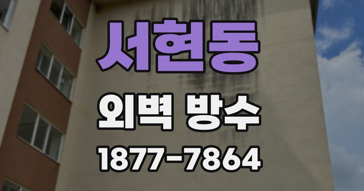 서현동 외벽 방수