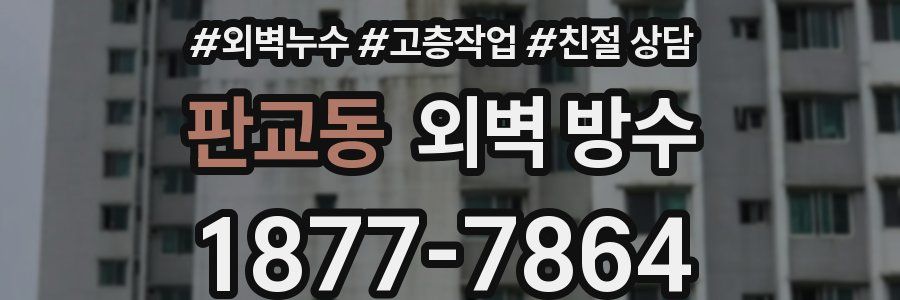 판교동 외벽 방수