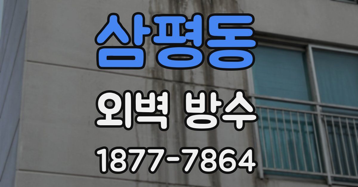삼평동 외벽 방수
