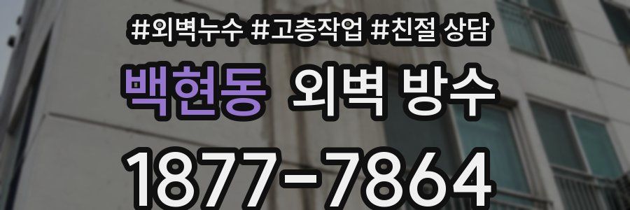 백현동 외벽 방수