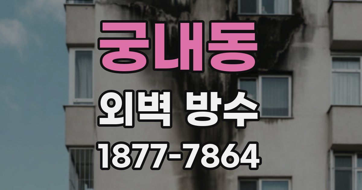 궁내동 외벽 방수