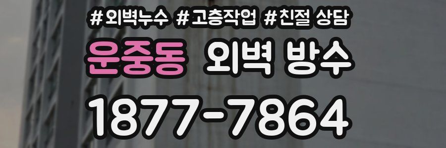 운중동 외벽 방수