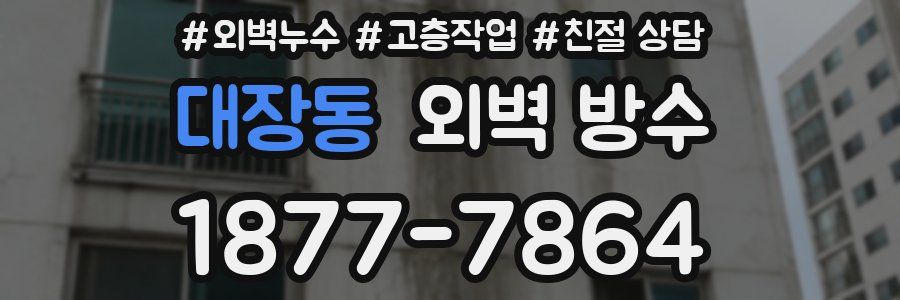 대장동 외벽 방수