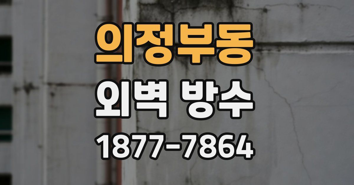 의정부동 외벽 방수