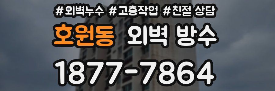 호원동 외벽 방수
