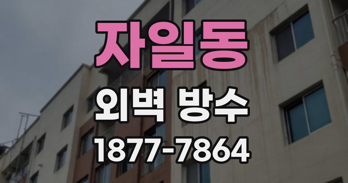 자일동 외벽 방수