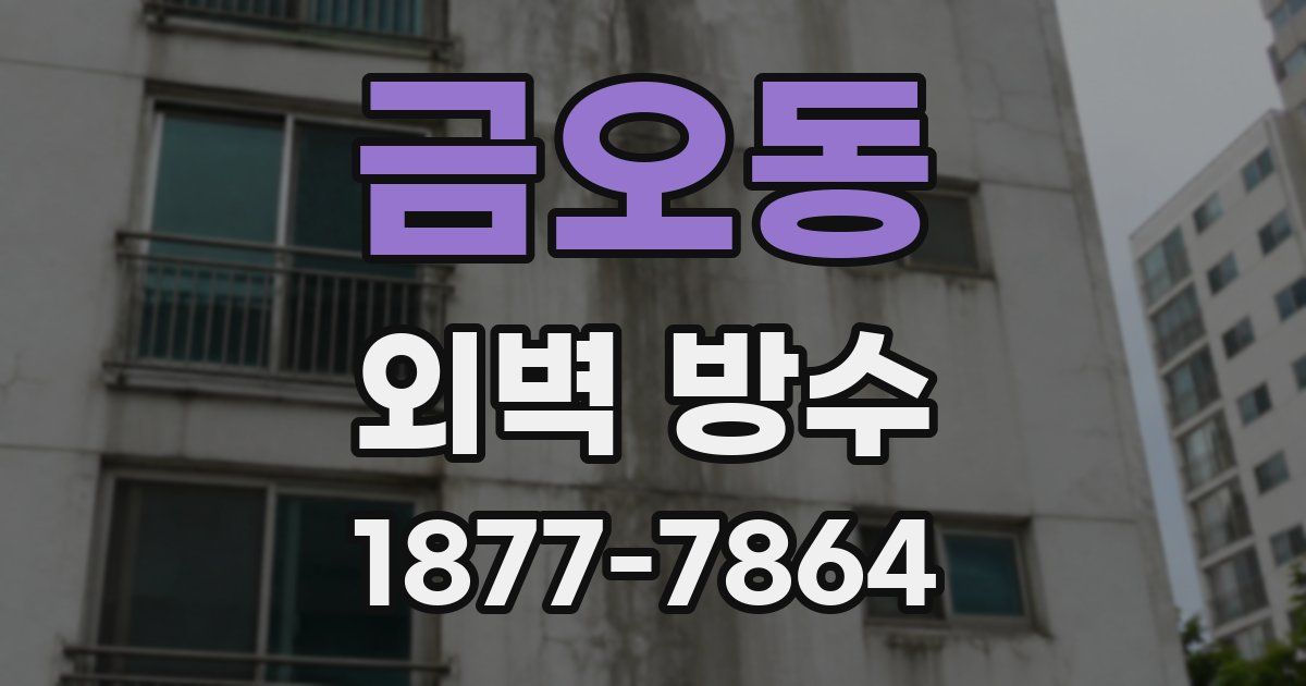 금오동 외벽 방수