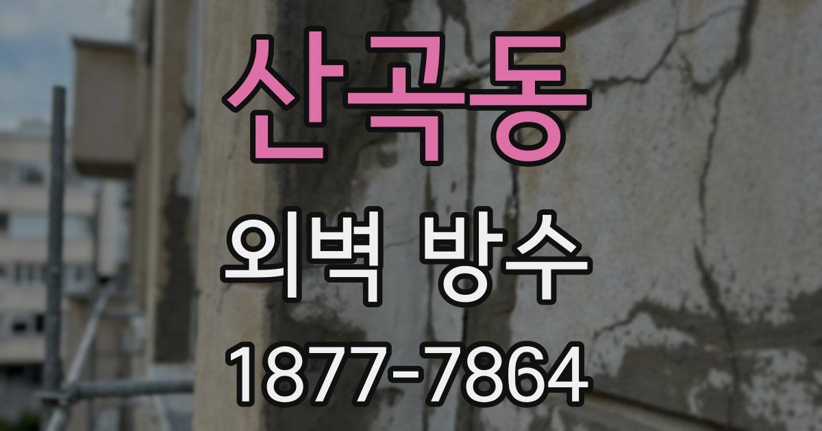 산곡동 외벽 방수