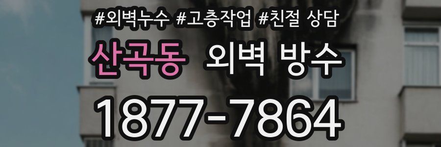 산곡동 외벽 방수