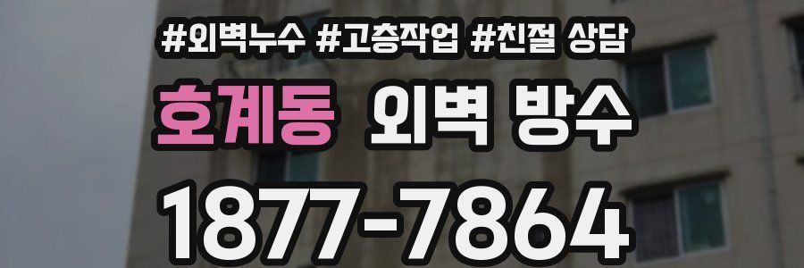호계동 외벽 방수