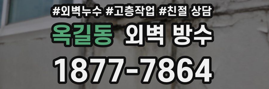 옥길동 외벽 방수