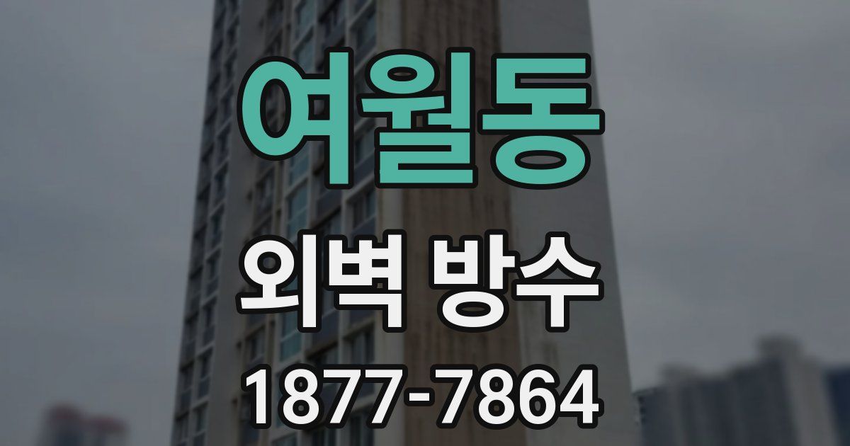 여월동 외벽 방수
