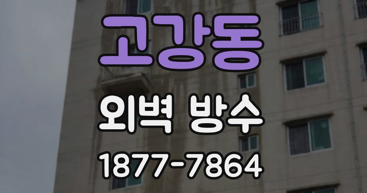 고강동 외벽 방수