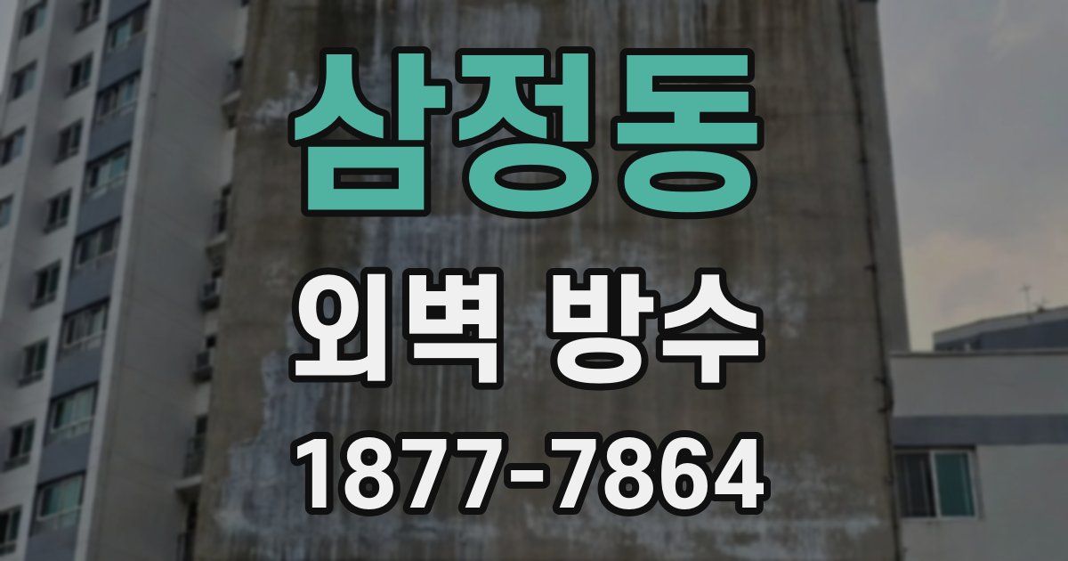 삼정동 외벽 방수