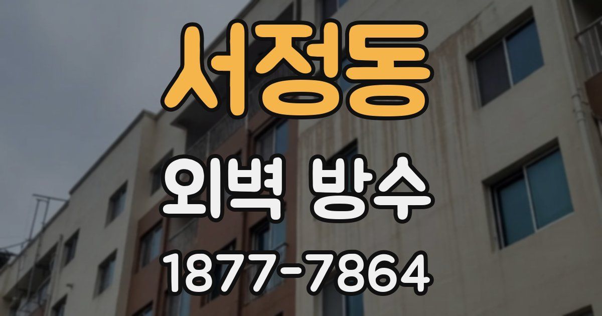 서정동 외벽 방수