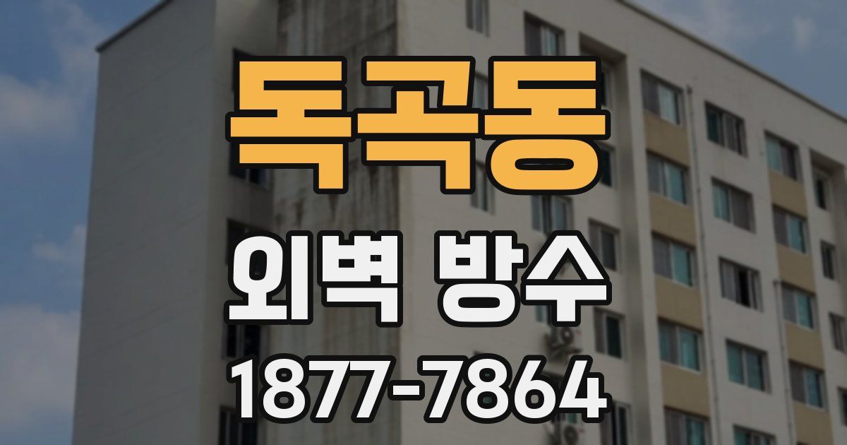독곡동 외벽 방수