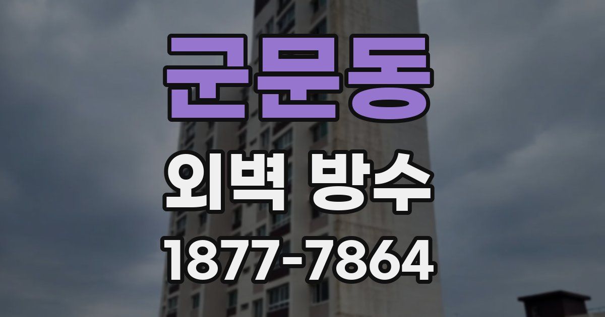 군문동 외벽 방수
