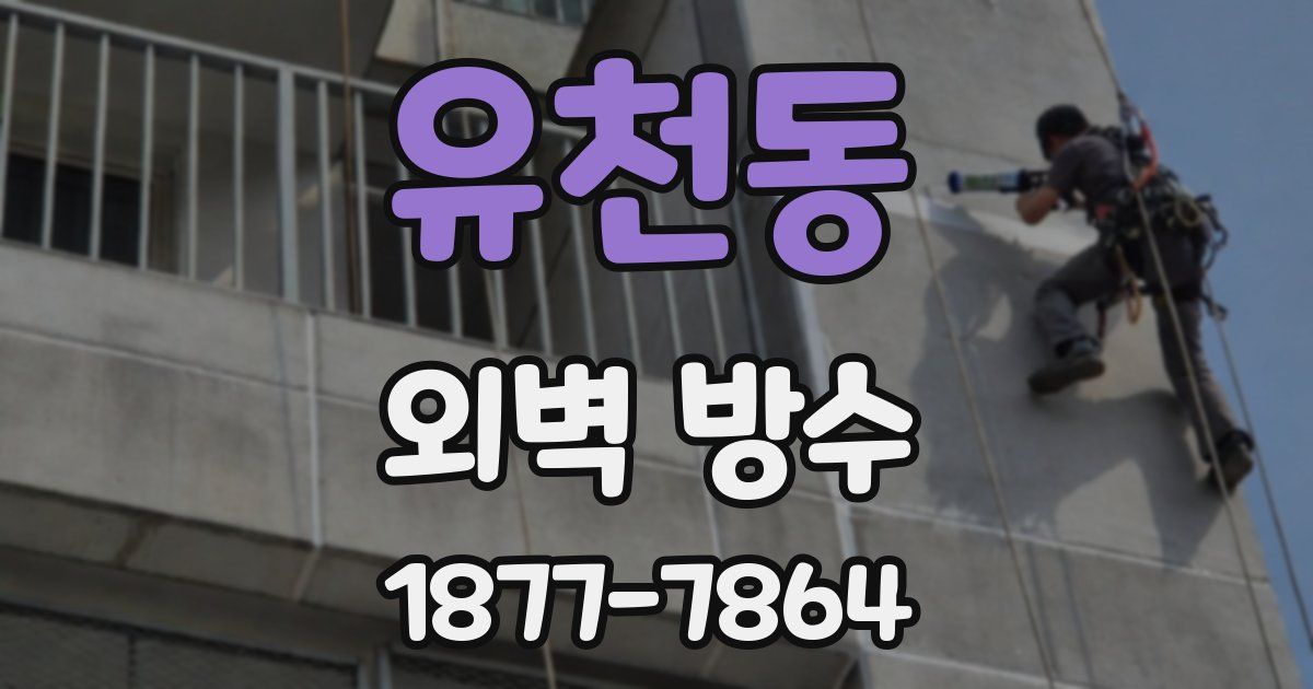 유천동 외벽 방수