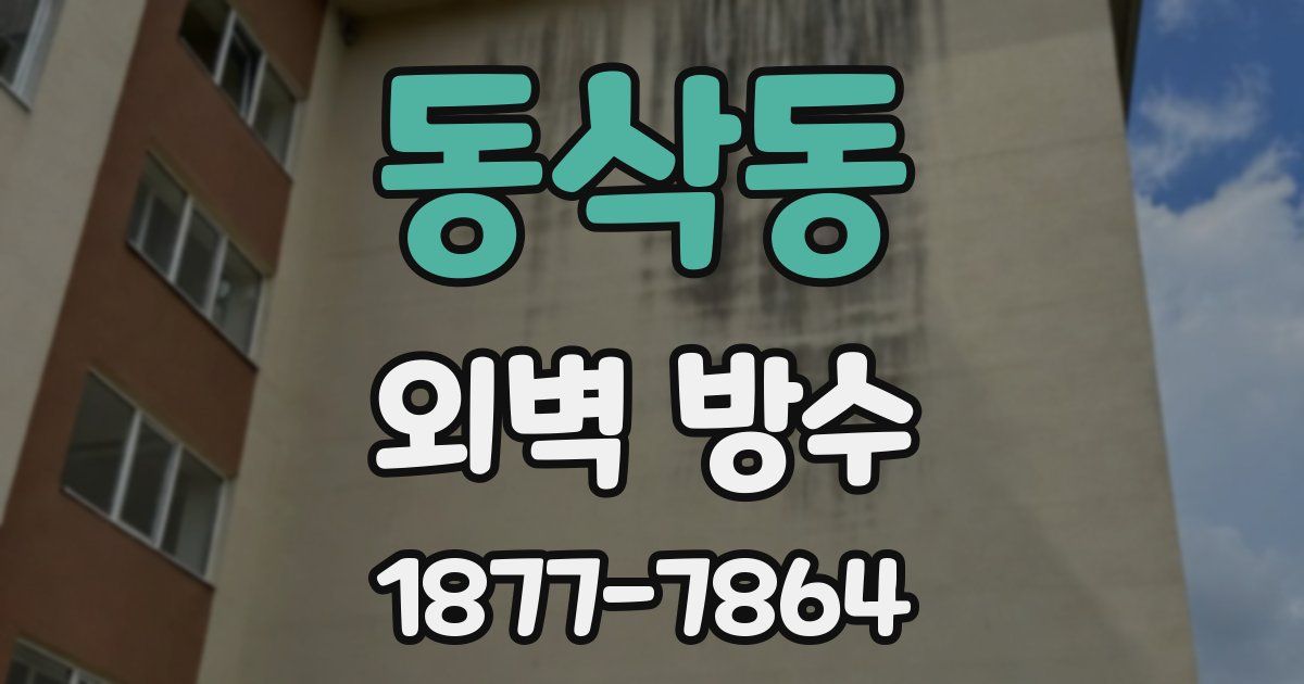 동삭동 외벽 방수