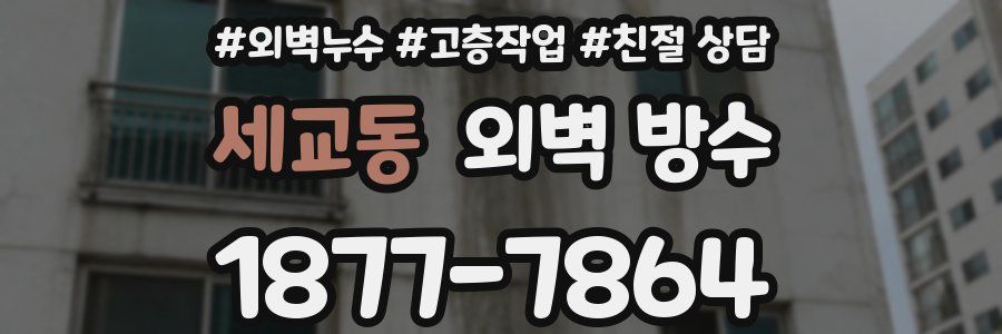 세교동 외벽 방수