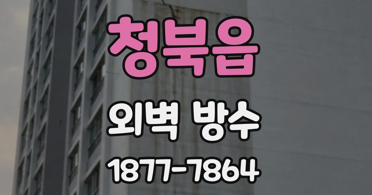 청북읍 외벽 방수