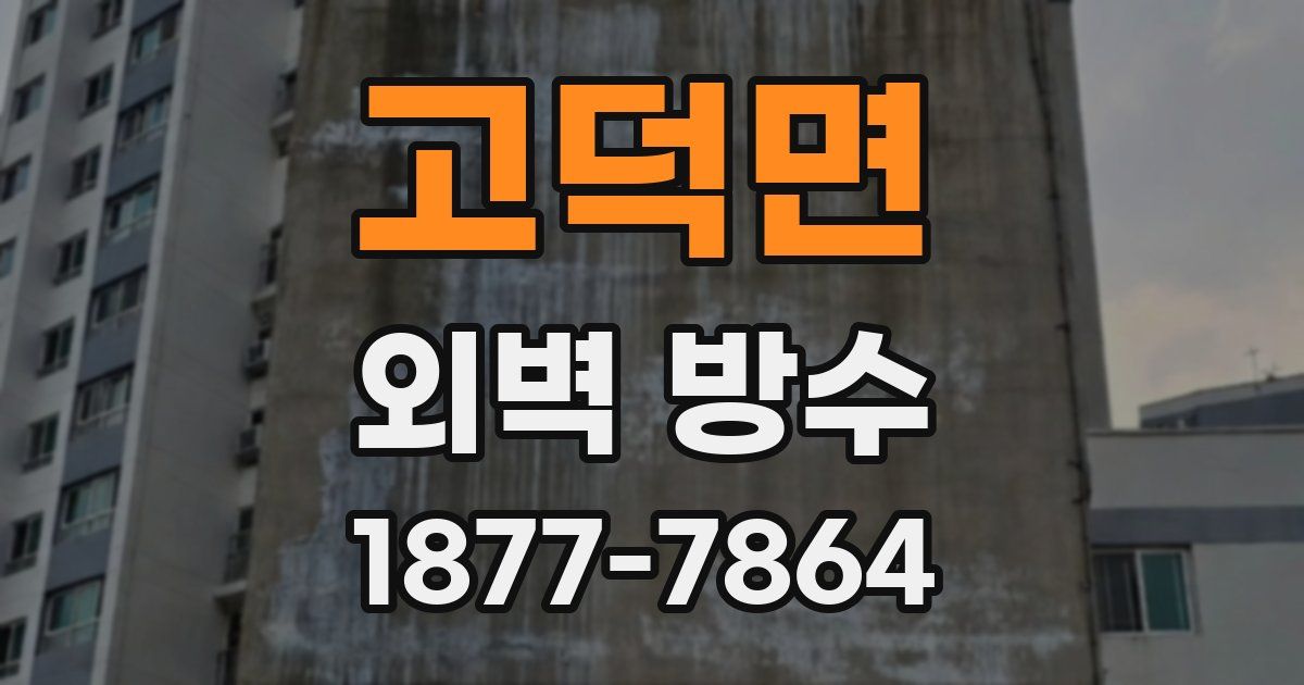 고덕면 외벽 방수