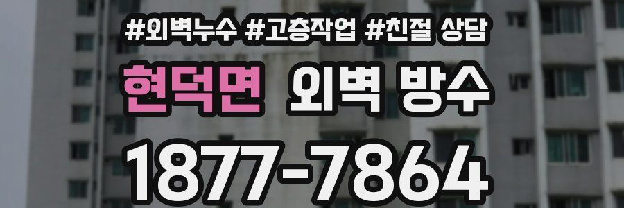 현덕면 외벽 방수
