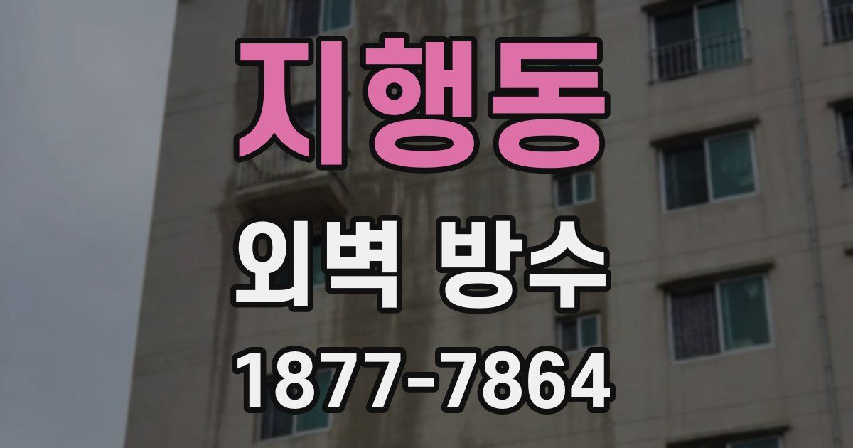 지행동 외벽 방수