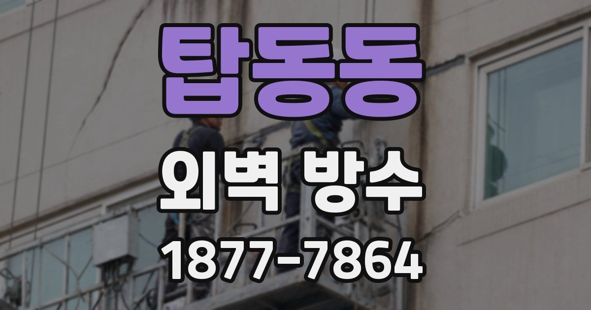 탑동동 외벽 방수