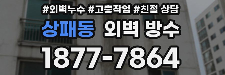 상패동 외벽 방수