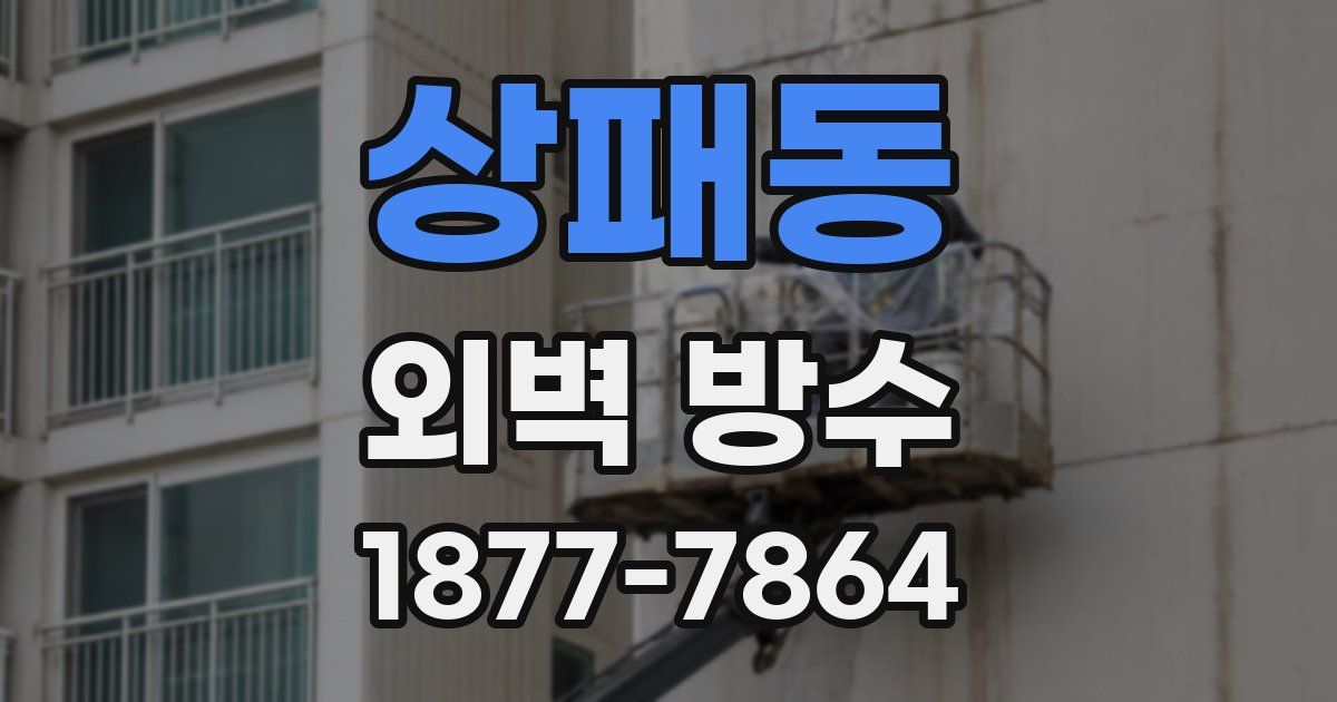 상패동 외벽 방수