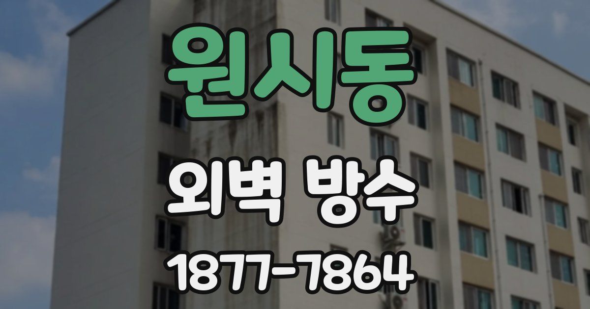 원시동 외벽 방수