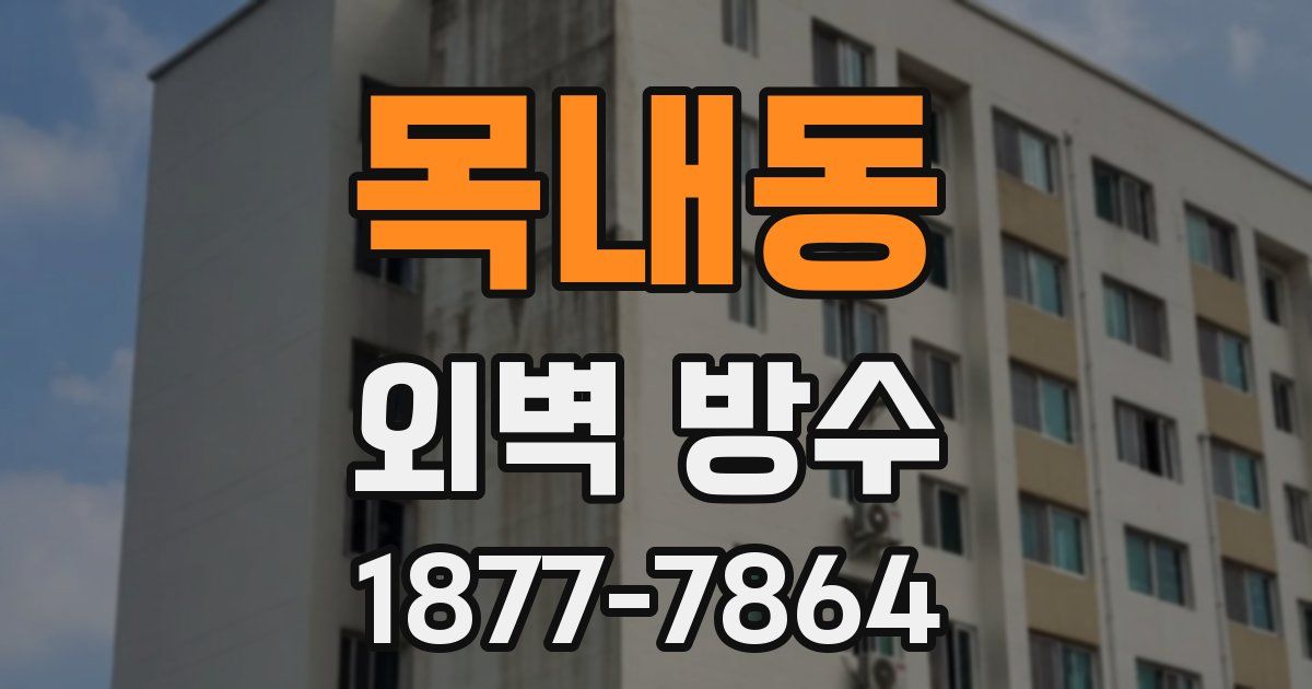 목내동 외벽 방수