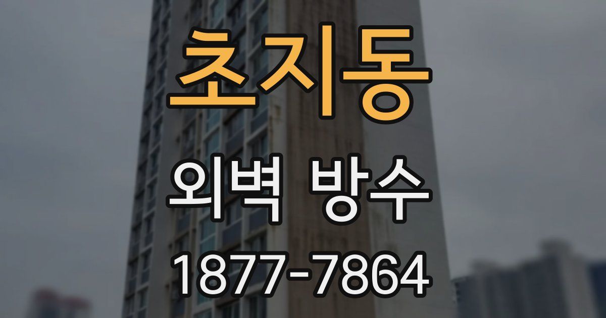 초지동 외벽 방수