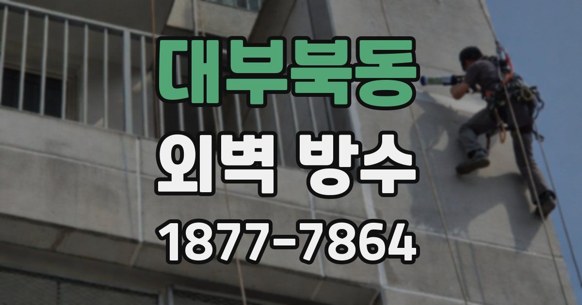 대부북동 외벽 방수