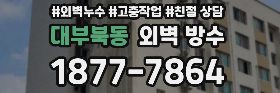 대부북동 외벽 방수