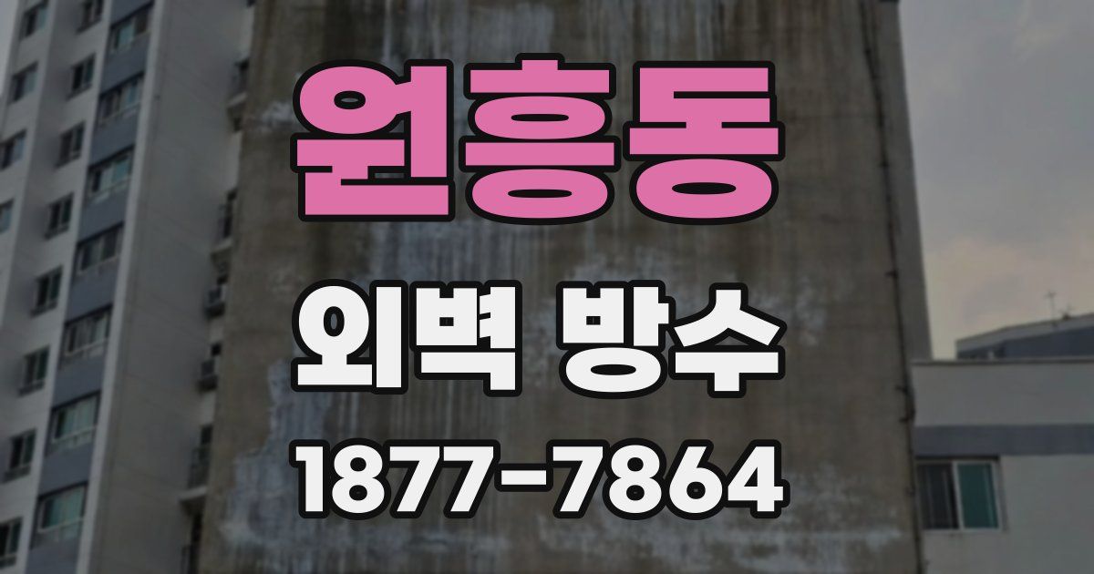 원흥동 외벽 방수