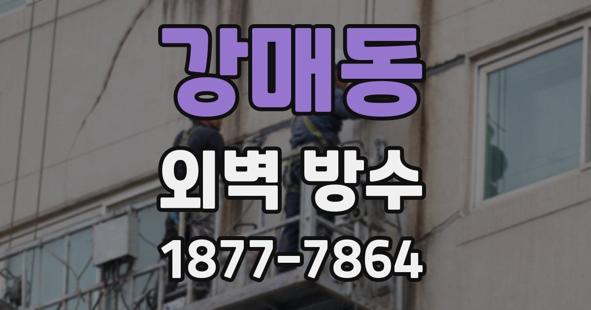 강매동 외벽 방수