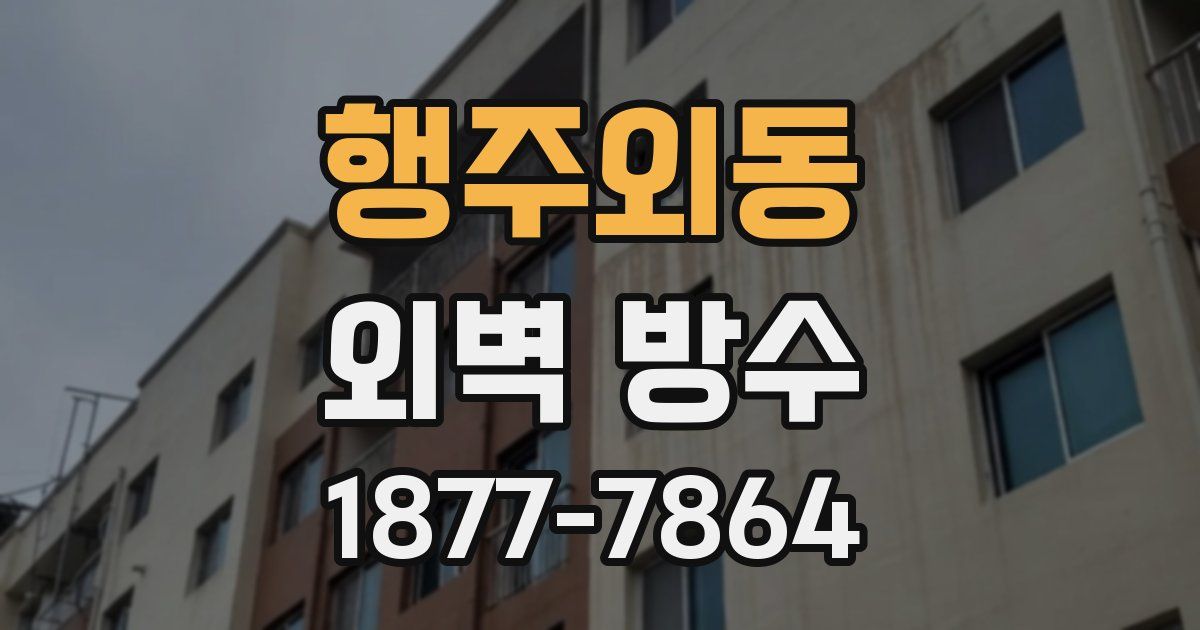 행주외동 외벽 방수