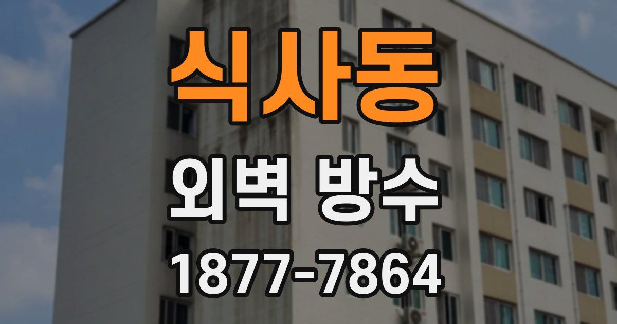 식사동 외벽 방수
