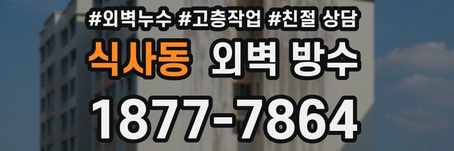 식사동 외벽 방수
