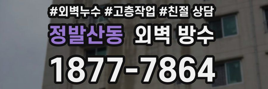 정발산동 외벽 방수