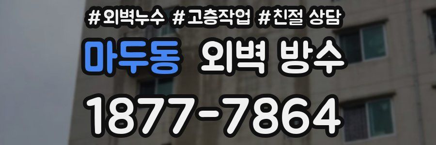 마두동 외벽 방수