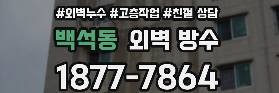백석동 외벽 방수